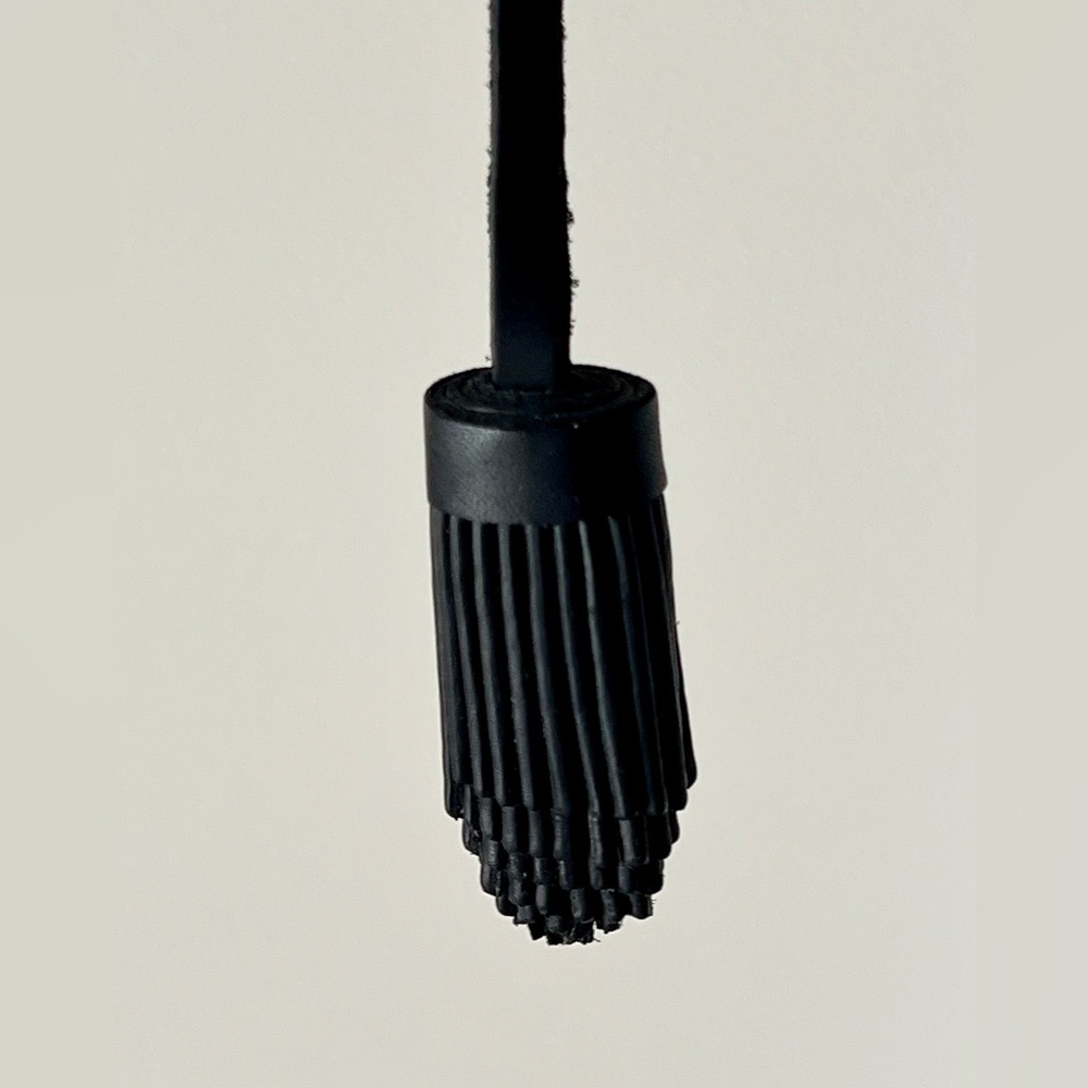 NEW Portland Leather Goods Pom tassel Black